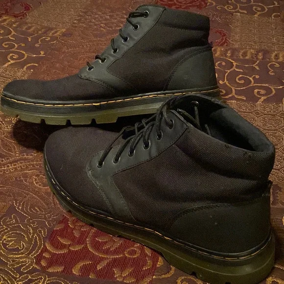Dr Martens Canvas Lace Up Mid SHERIDAN in Black Canvas | Dr. Martens main image 4